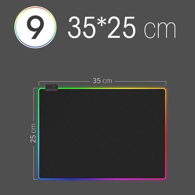 SearchFindOrder LED 35 x 30 cm LED Light Mousepad RGB Keyboard Cover Deskmat