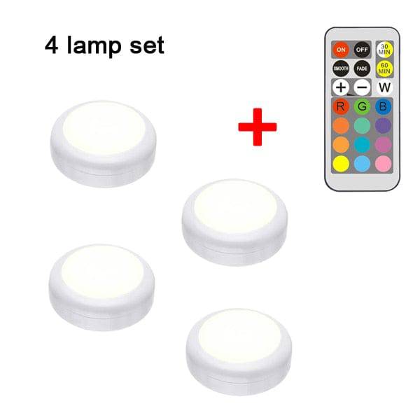 LED RGB Puck Lights with Remote Control - Smart Shop (Online Store for wise shoppers) 