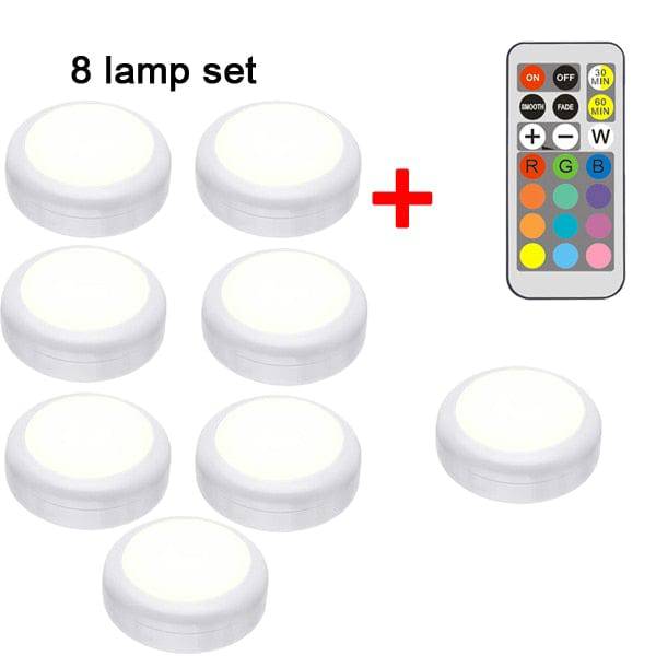 LED RGB Puck Lights with Remote Control - Smart Shop (Online Store for wise shoppers) 