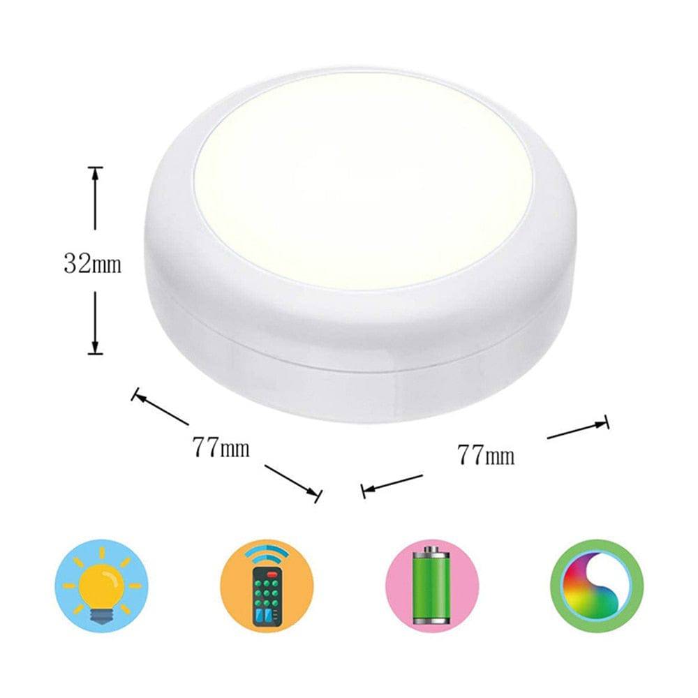 LED RGB Puck Lights with Remote Control - Smart Shop (Online Store for wise shoppers) 