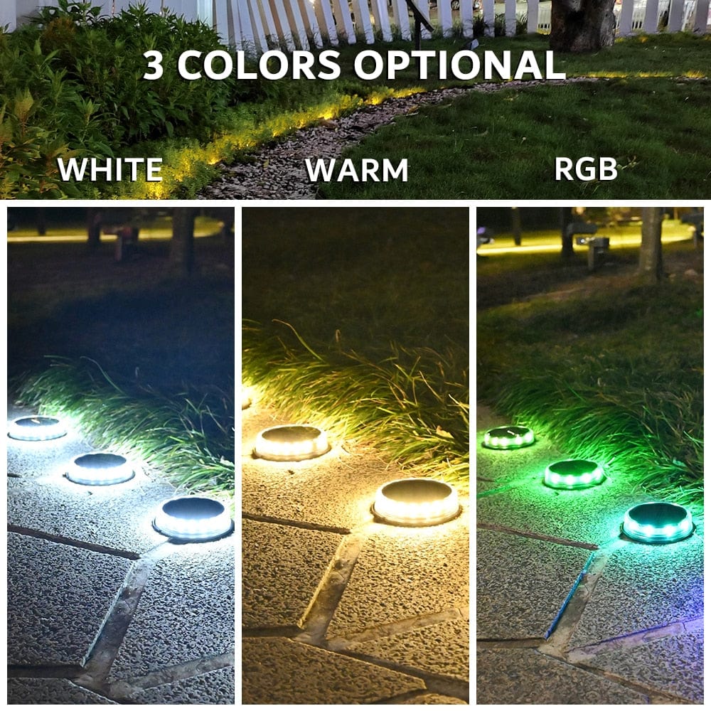 Super Bright Outdoor Waterproof Garden Pathway LED Solar Lights (4 Pcs)