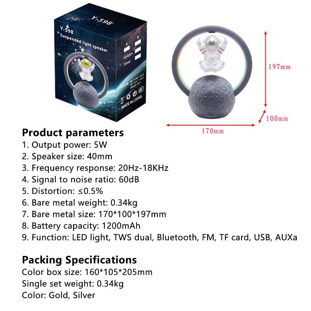 Levitating Astronaut Bluetooth Speaker Lamp - Smart Shop (Online Store for wise shoppers) 