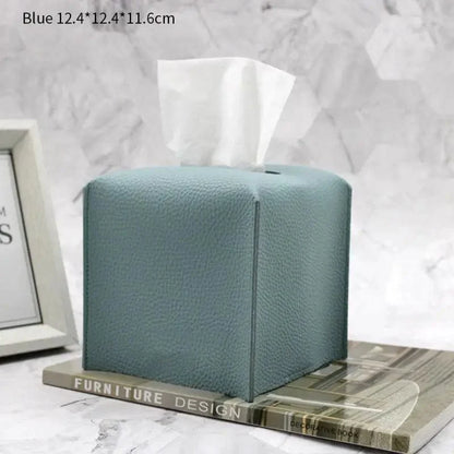 Leather Tissue Box Case