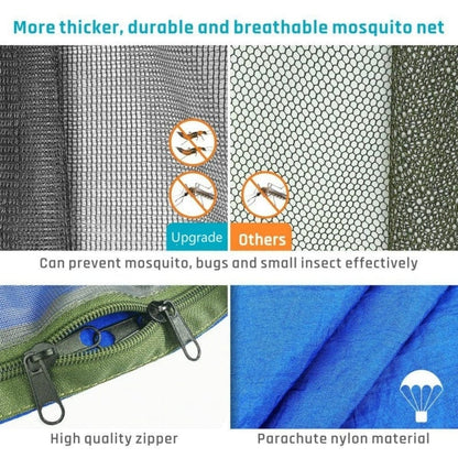 Portable Lightweight 2-Person Camping Hammock with Mosquito Net