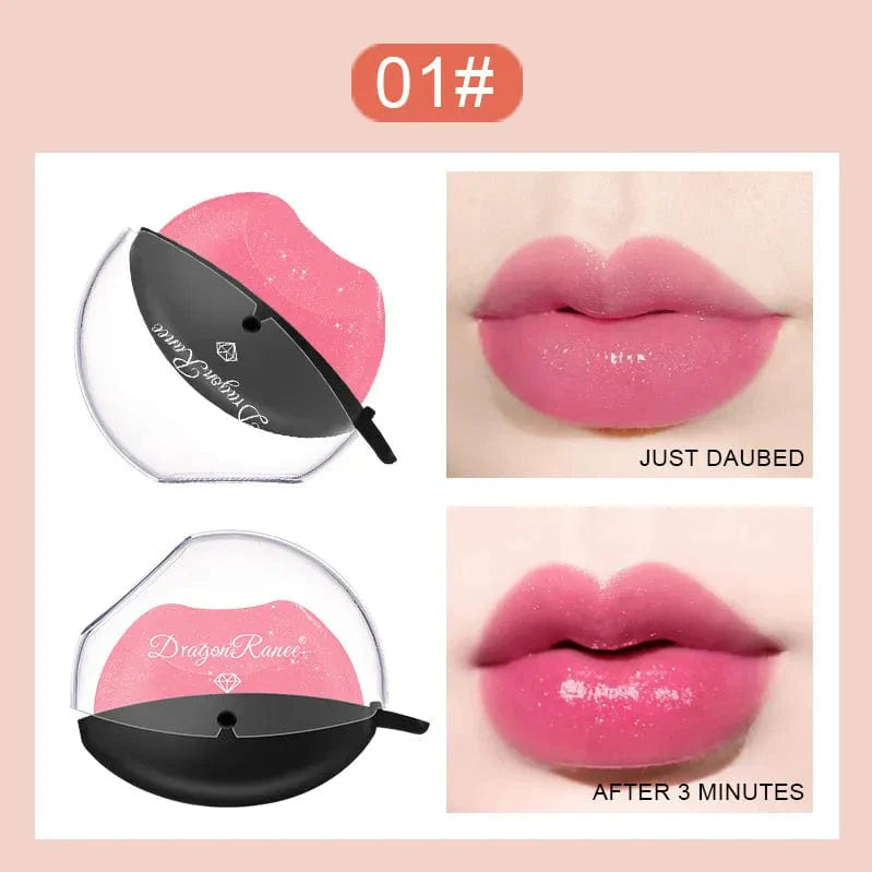 SearchFindOrder 04 color change Lip-shaped Kiss Velvet Lipstick Moisturizing, and Waterproof