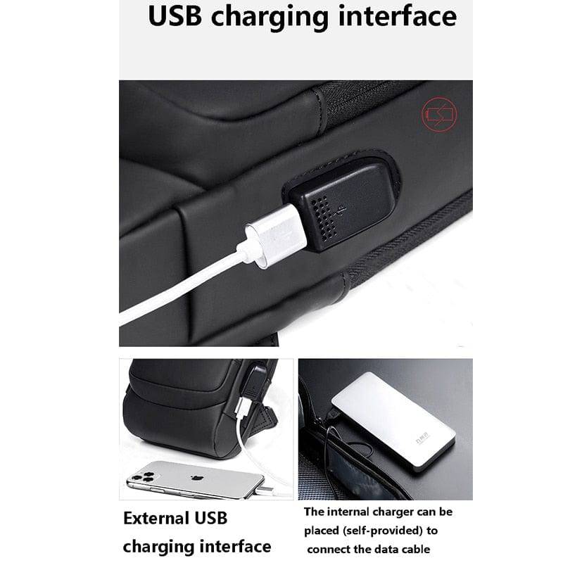 Anti-Theft USB Charging Crossbody Sling Bag - Smart Shop (Online Store for wise shoppers) 