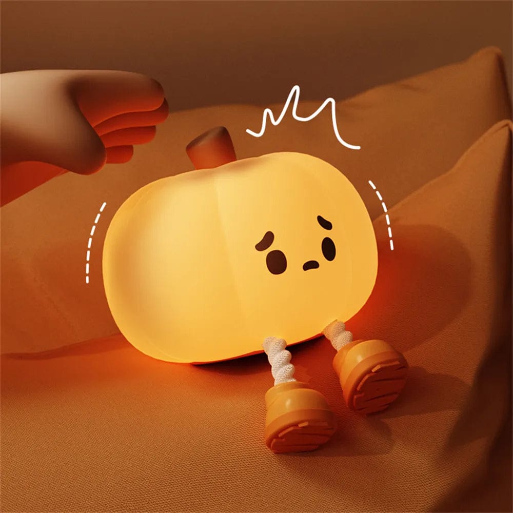 Magical Glowing Pumpkin, Touch Control Rechargeable LED Night Light Companion