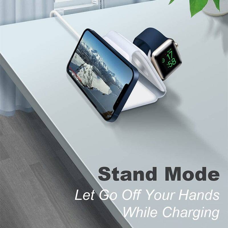 3-in-1 Foldable Magnetic Fast Wireless Charging Pad - Smart Shop (Online Store for wise shoppers) 