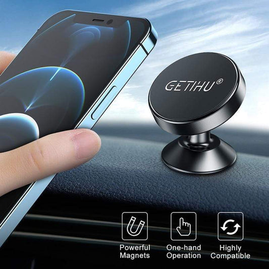 SearchFindOrder Silver With Box Magnetic Car Phone Holder