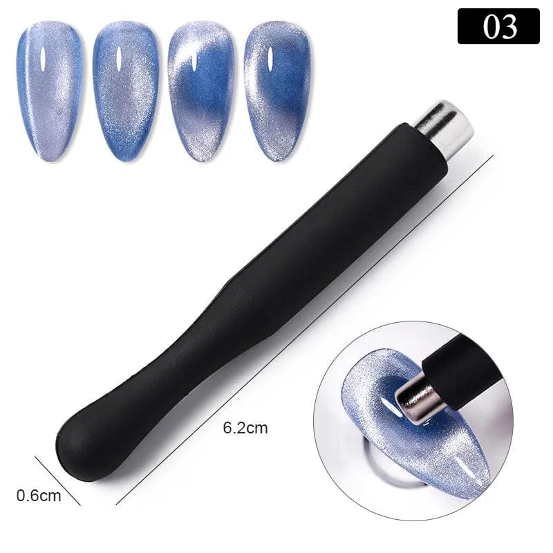 SearchFindOrder 02 Magnetic Cat Eyes Duo Nail Art Wand Dual-Headed Precision for Mesmerizing 3D Line and Strip Effects