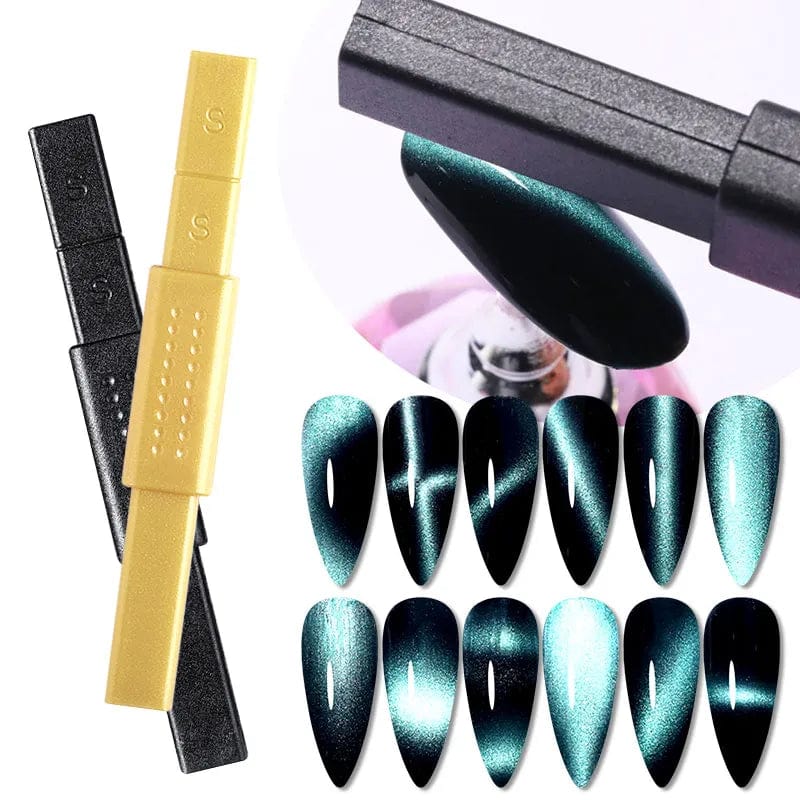 SearchFindOrder 06 Magnetic Cat Eyes Duo Nail Art Wand Dual-Headed Precision for Mesmerizing 3D Line and Strip Effects