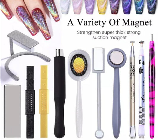 SearchFindOrder 01 Magnetic Cat Eyes Duo Nail Art Wand Dual-Headed Precision for Mesmerizing 3D Line and Strip Effects