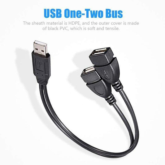 Male to Dual USB Female USB Charging Power Cable - Smart Shop (Online Store for wise shoppers) 