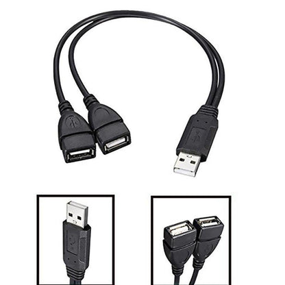 Male to Dual USB Female USB Charging Power Cable - Smart Shop (Online Store for wise shoppers) 