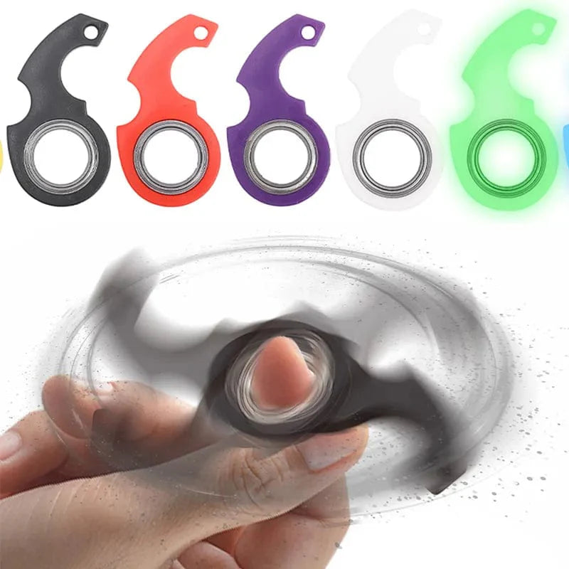 SearchFindOrder E Metallic Spin Bliss Keychain Kid-Friendly Fingertip Fidget Ring for Stress Relief and Endless Fun The Ultimate Party Pal