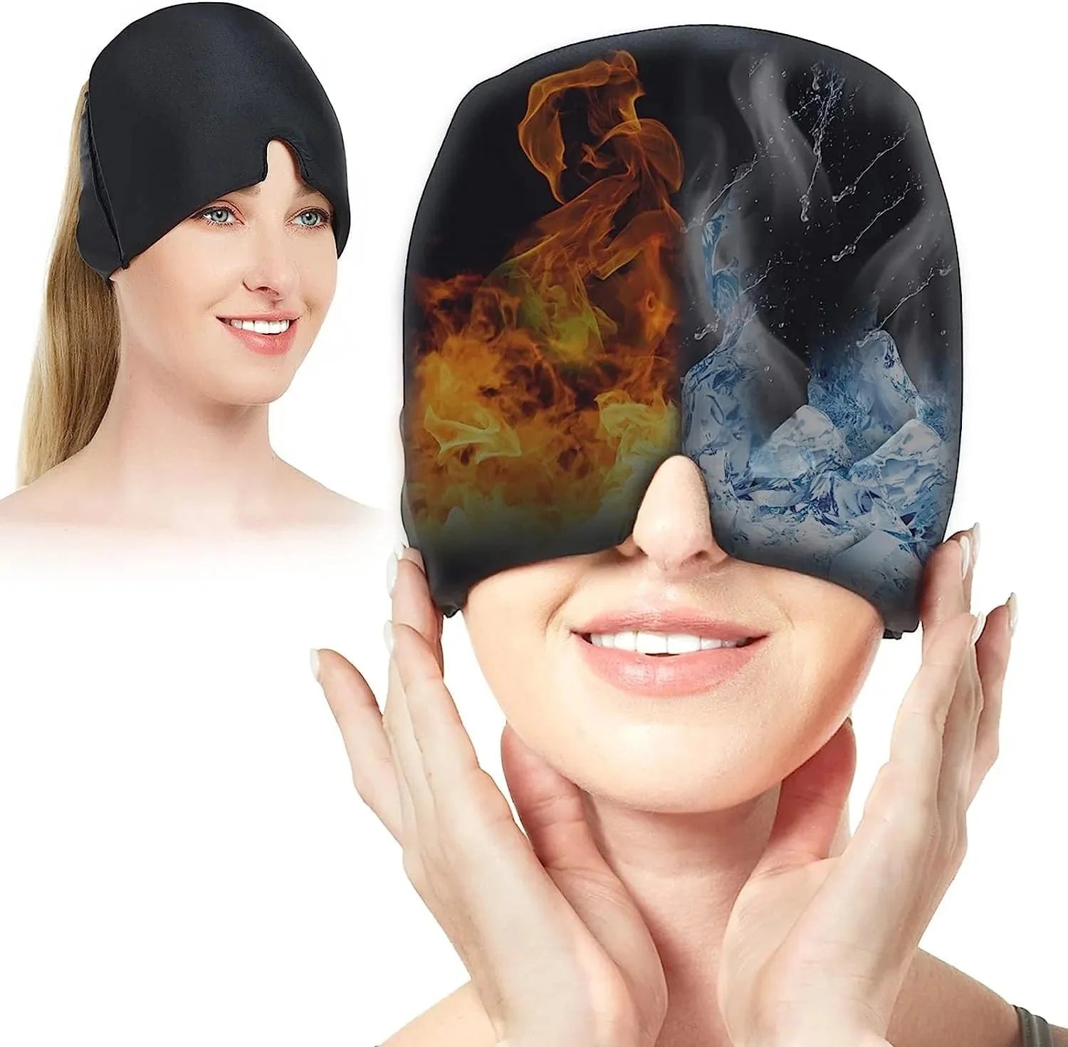 SearchFindOrder Black Migraine Relief Hat