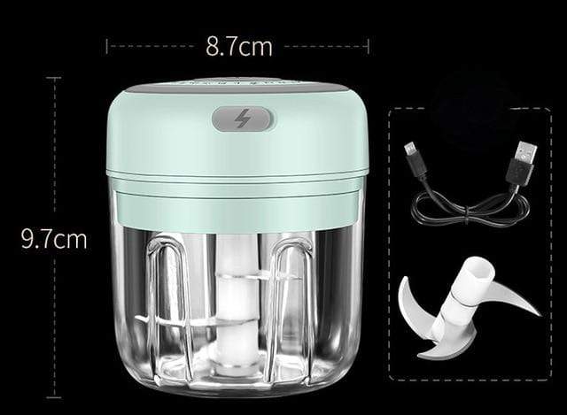 SearchFindOrder Mini Choppers White 300ML USB Rechargeable Mini Crusher/Chopper