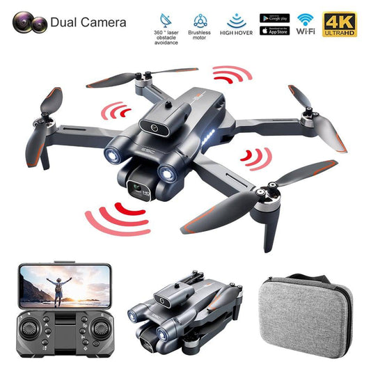 SearchFindOrder Black-Dual8K-Bag-2B Mini Foldable Quadcopter 8K HD Professional Drone with Obstacle Avoidance & 3km Aerial Photography Range