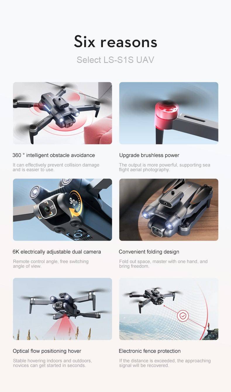 Mini Ultralight Foldable Drone Quadcopter with 8K Camera, Obstacle Avoidance, 3Km HD Video Photography Transmission - Smart Shop (Online Store for wise shoppers) 