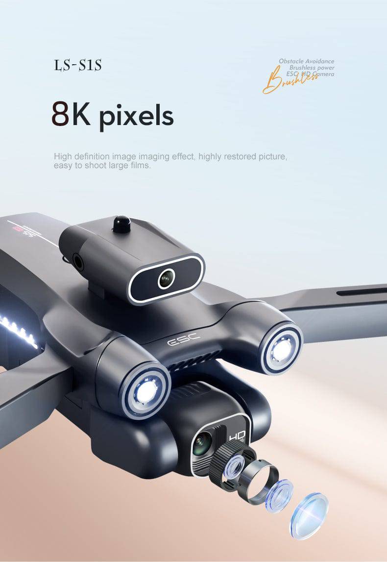 Mini Ultralight Foldable Drone Quadcopter with 8K Camera, Obstacle Avoidance, 3Km HD Video Photography Transmission - Smart Shop (Online Store for wise shoppers) 