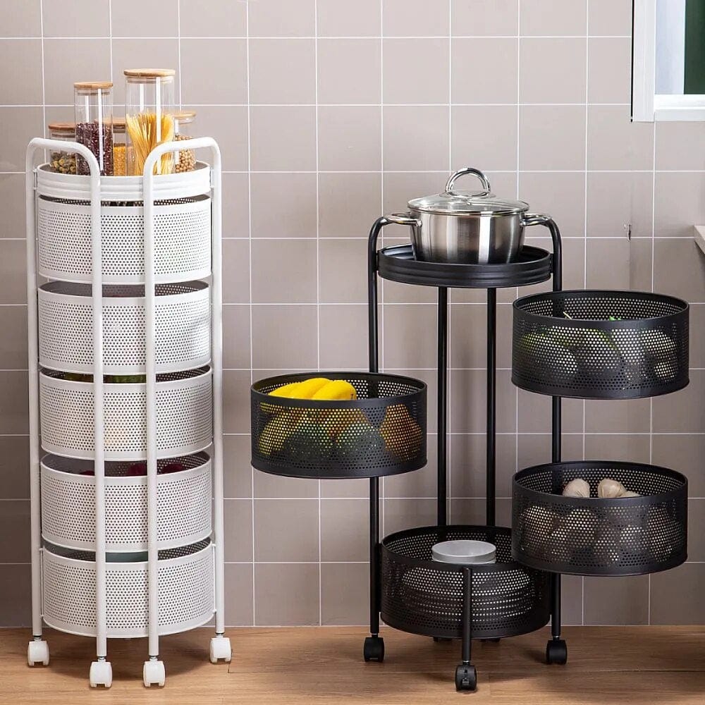 SearchFindOrder Black 4 layers / China Modular Multilayer Kitchen Vegetable and Fruit Organizer