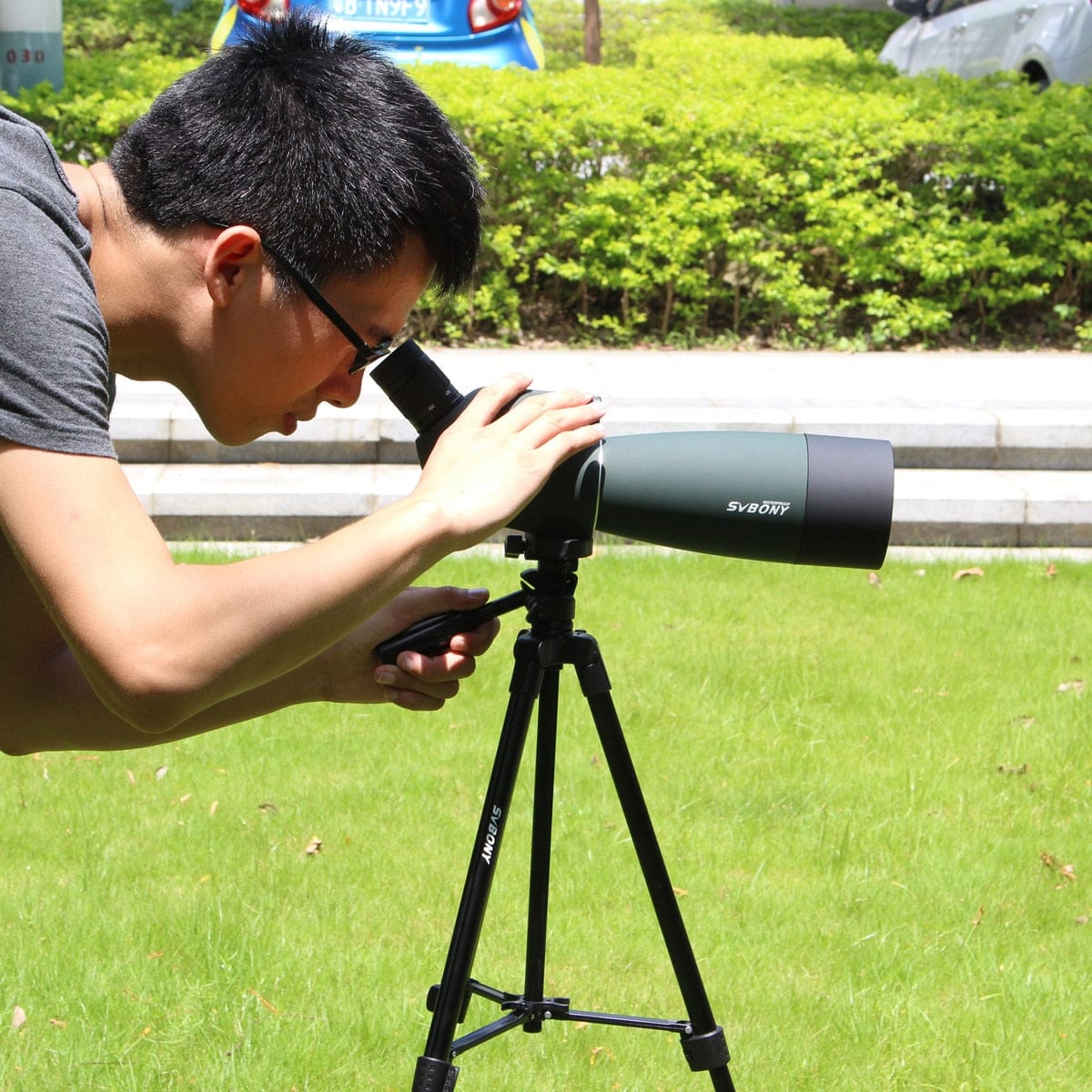 Monocular Spotting Scope With Tripod and Cell Phone Attachment