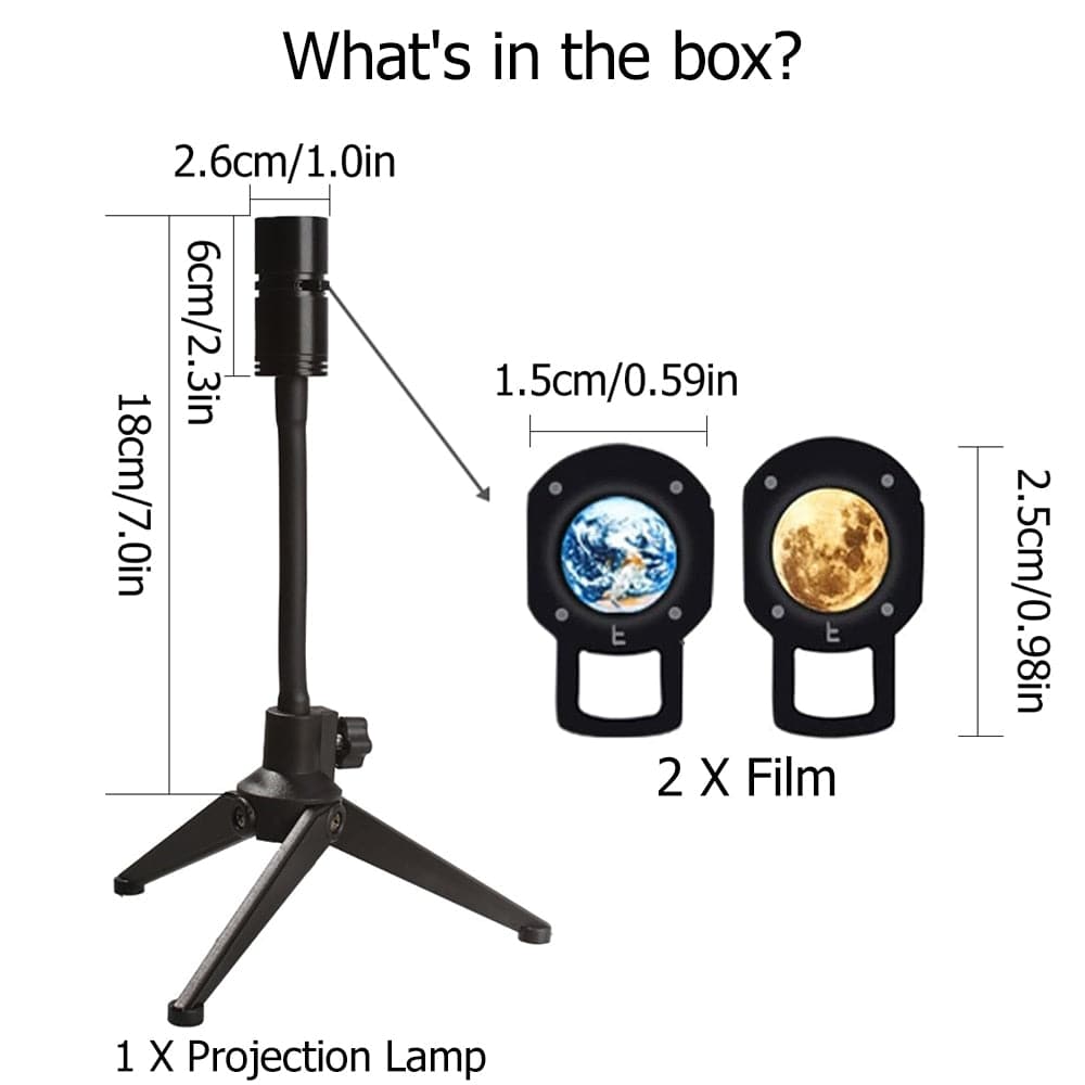 Moon and Earth LED Projector Lamp with 360° Rotatable Bracket - Smart Shop (Online Store for wise shoppers) 