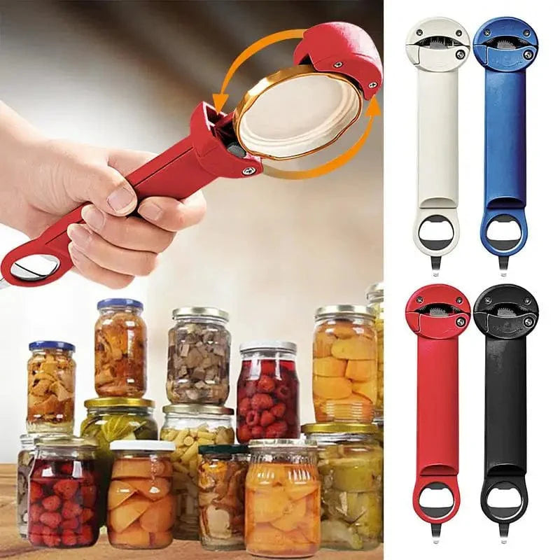 Adjustable Multifunctional Stainless-Steel Retractable Bottle, Jar, and Can Opener