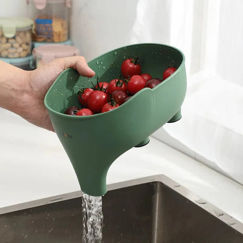 SearchFindOrder green Multi-Purpose Elephant Drain Basket