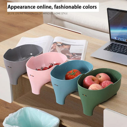 Elephant-Shaped Multifunctional Kitchen Sink Drain Basket and Strainer