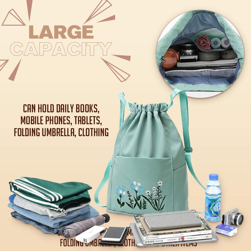 Multi-Purpose Portable Travel Drawstring Backpack