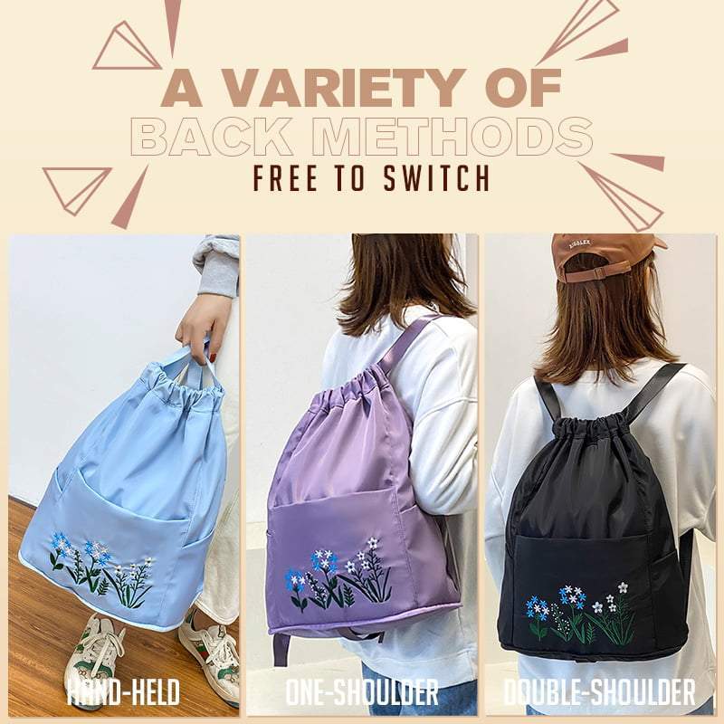 Multi-Purpose Portable Travel Drawstring Backpack