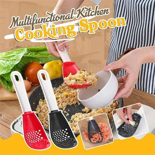 SearchFindOrder Black Multifunctional Kitchen Cooking Spoon