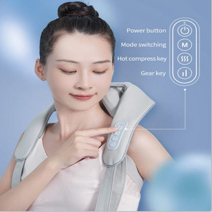 Shiatsu Neck and Back Massager with Soothing Heat, Electric Deep Tissue 3D Kneading Massage Pillow for Shoulder, Leg, Back, Body Muscle Pain Relief