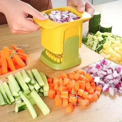 SearchFindOrder Yellow Multifunctional Vegetable Dicer Kitchen Tool