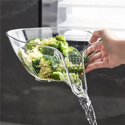 SearchFindOrder Grey Multifunctional Vegetable Drain Basket