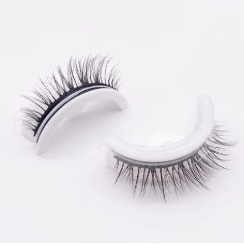 Self-Adhesive Reusable Eyelashes, Natural Look False Lashes, Self-Sticking No Glue Needed Fake Eyelashes, Waterproof Natural Look Eyelashes for Women