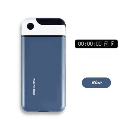 SearchFindOrder Navy blue Phone Lock Box with Timer