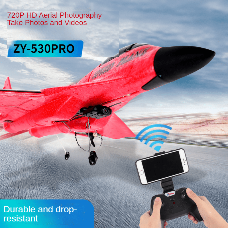 SearchFindOrder Blue 2 Battery and 720P Camera MiG 530 Remote Controlled Foam Plane with 720P Camera