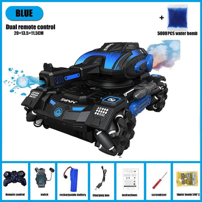 SearchFindOrder RED-Dual RC Toy Tank with Gesture and Remote Control