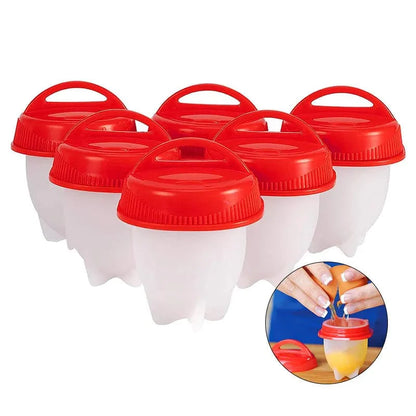 SearchFindOrder 6pcs Non-stick Silicone Egg Cook Cups