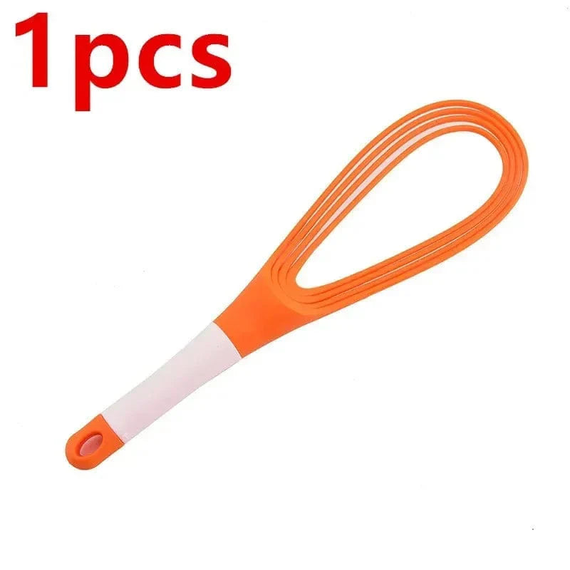 SearchFindOrder red-3pcs Flexible Silicone Twist and Fold Whisk