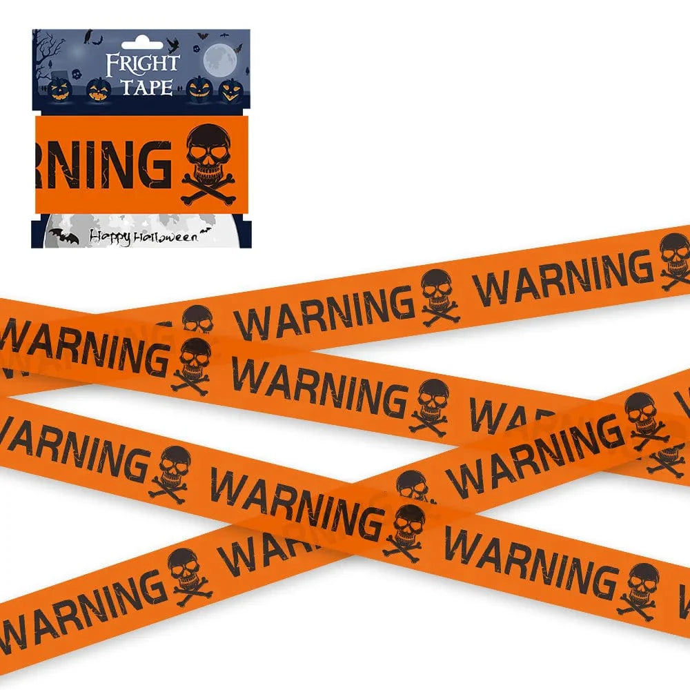 Halloween Prop Warning Plastic Line