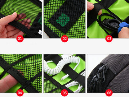 Waterproof Nylon Cable and Device Carrying Travel Kit