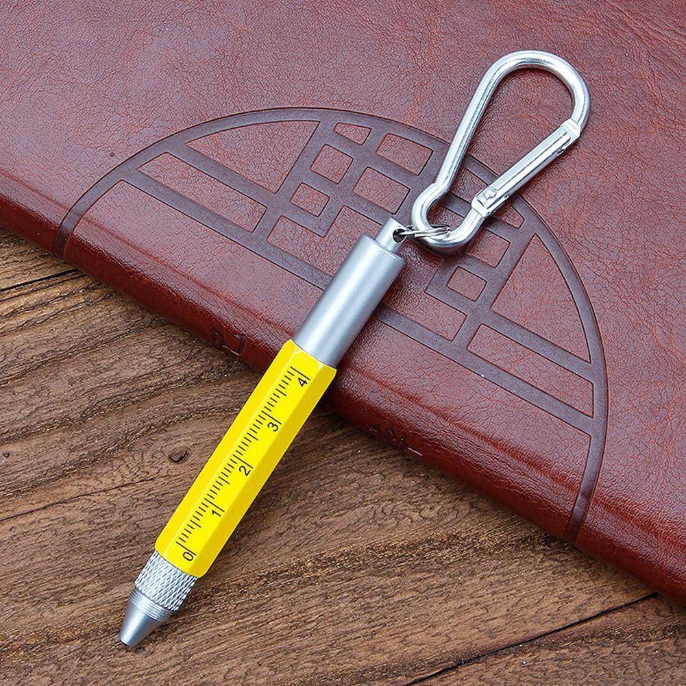 SearchFindOrder round silver Multifunctional Touch Screen Keychain Screw Driver Pen