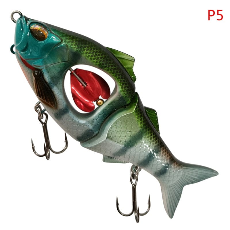 SearchFindOrder -P5 Propeller Glider Sinking Swimbait Fishing Lures - Metal Belly Blade Jerkbait Pesca