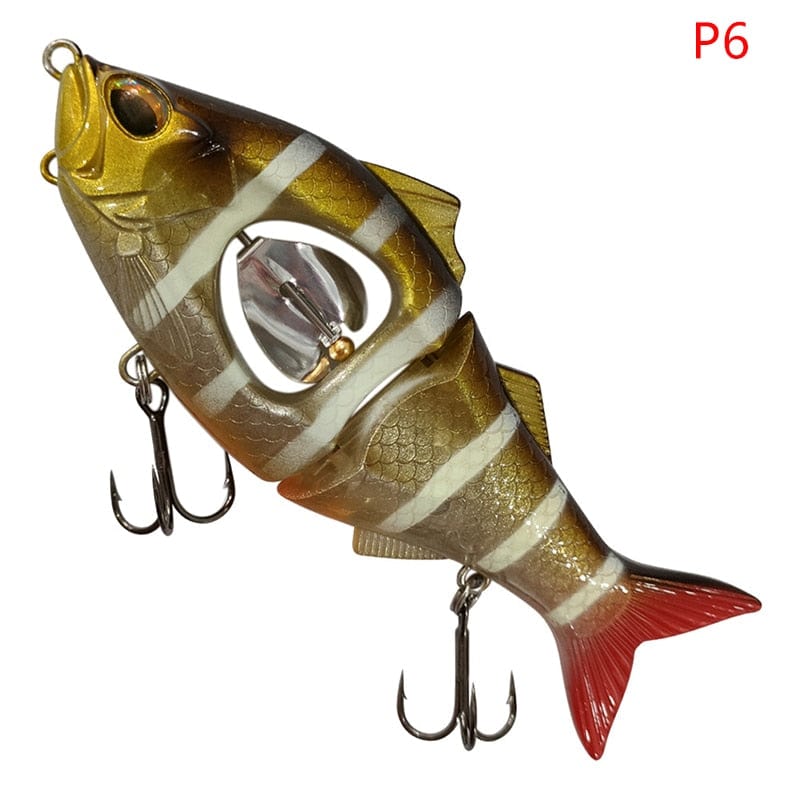 SearchFindOrder -P4 Propeller Glider Sinking Swimbait Fishing Lures - Metal Belly Blade Jerkbait Pesca