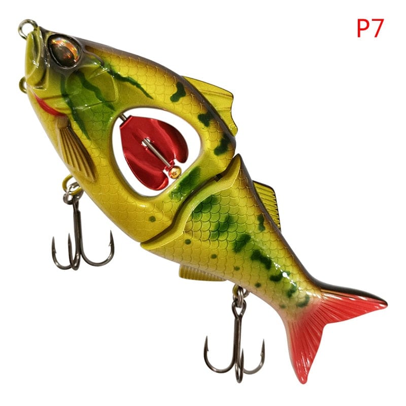 SearchFindOrder -P2 Propeller Glider Sinking Swimbait Fishing Lures - Metal Belly Blade Jerkbait Pesca