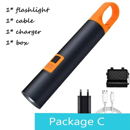 Multifunctional LED Rechargeable Tactical Flashlight