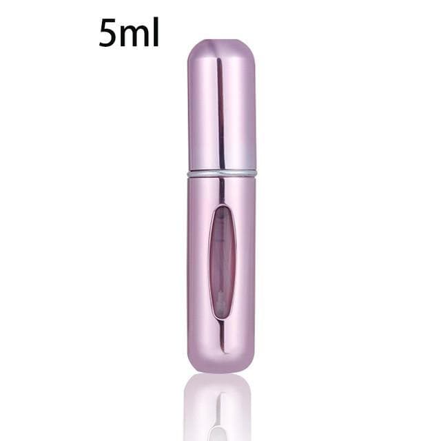 SearchFindOrder Yellow Gold / 5ML Portable Mini Refillable Perfume Bottle With Spray Scent Pump